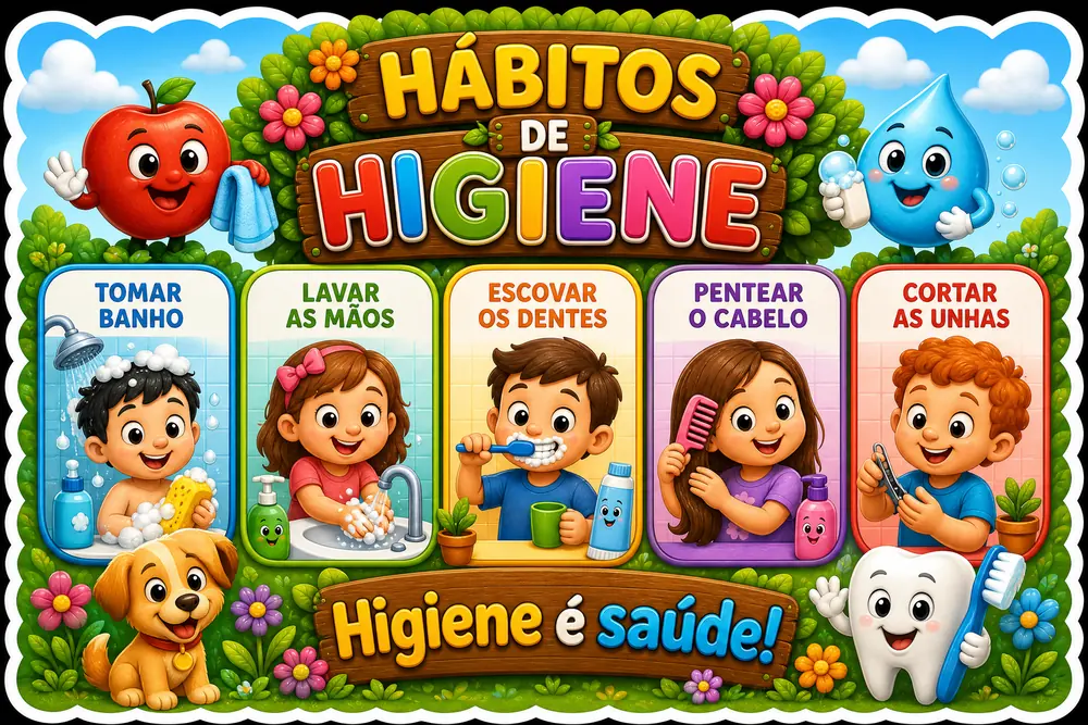Amostra do painel Hábitos de Higiene