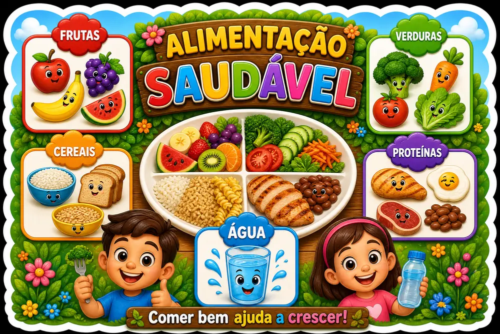 Amostra do painel Alimentação Saudável
