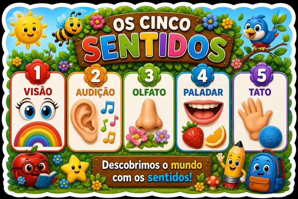 Amostra do painel Os Cinco Sentidos