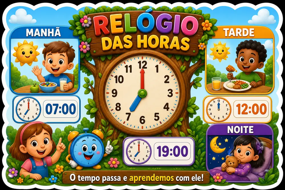Amostra do painel Relógio das Horas