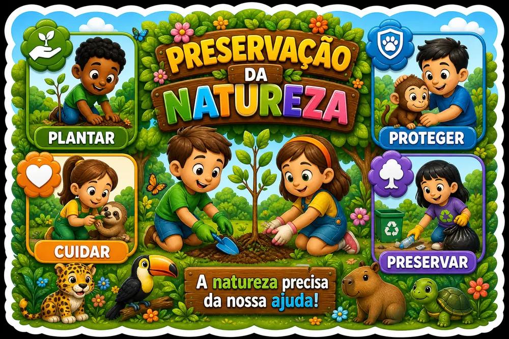 Amostra do painel Preservação da Natureza